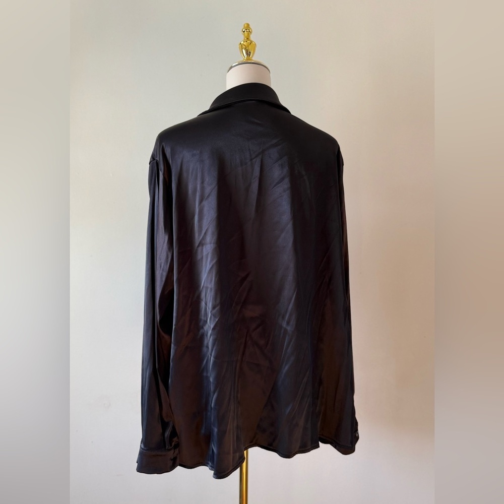 Black Western Style Fringe Button-Up Shirt - Picture 6 of 6
